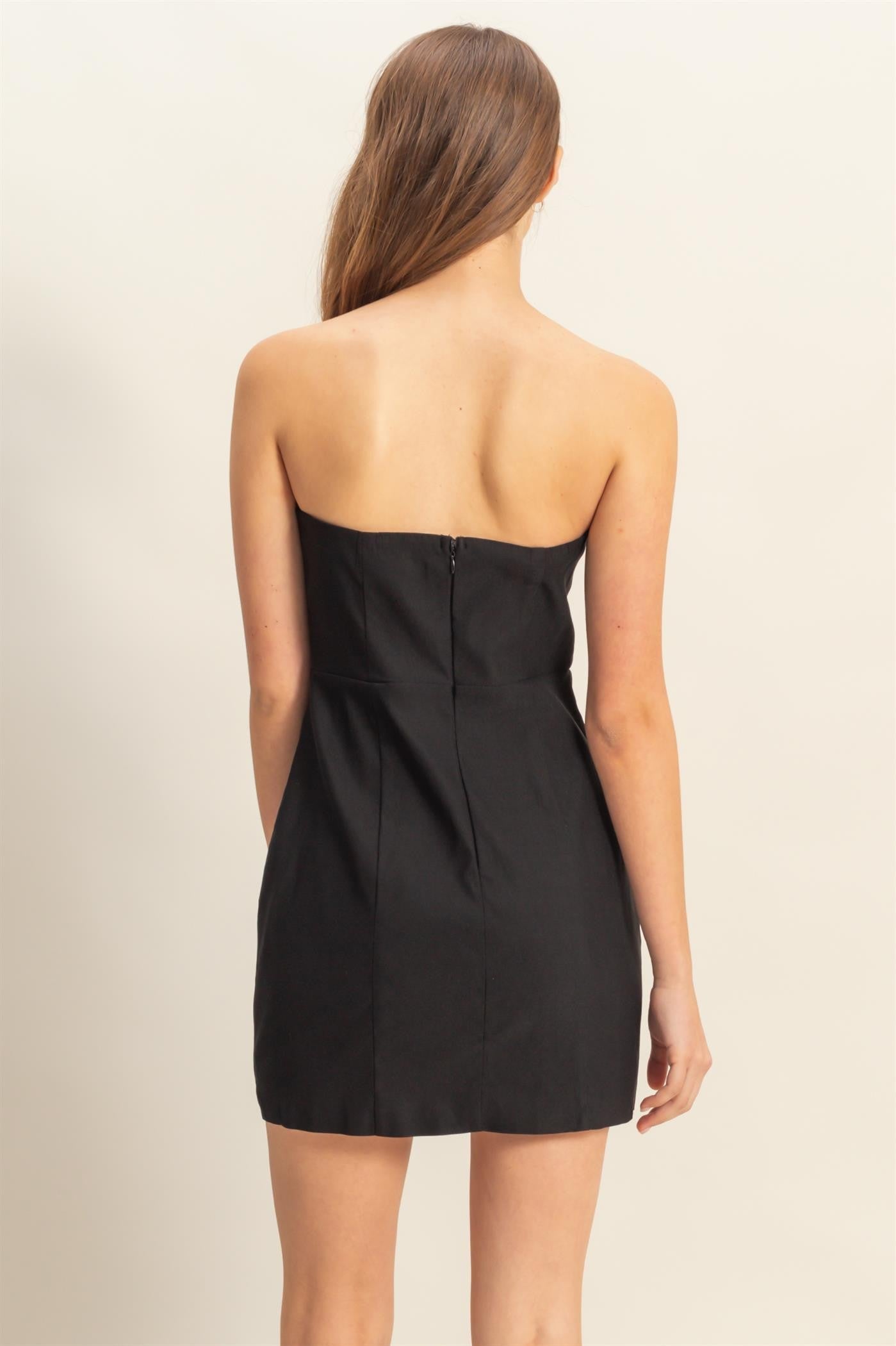 Black Bow Mini Dress