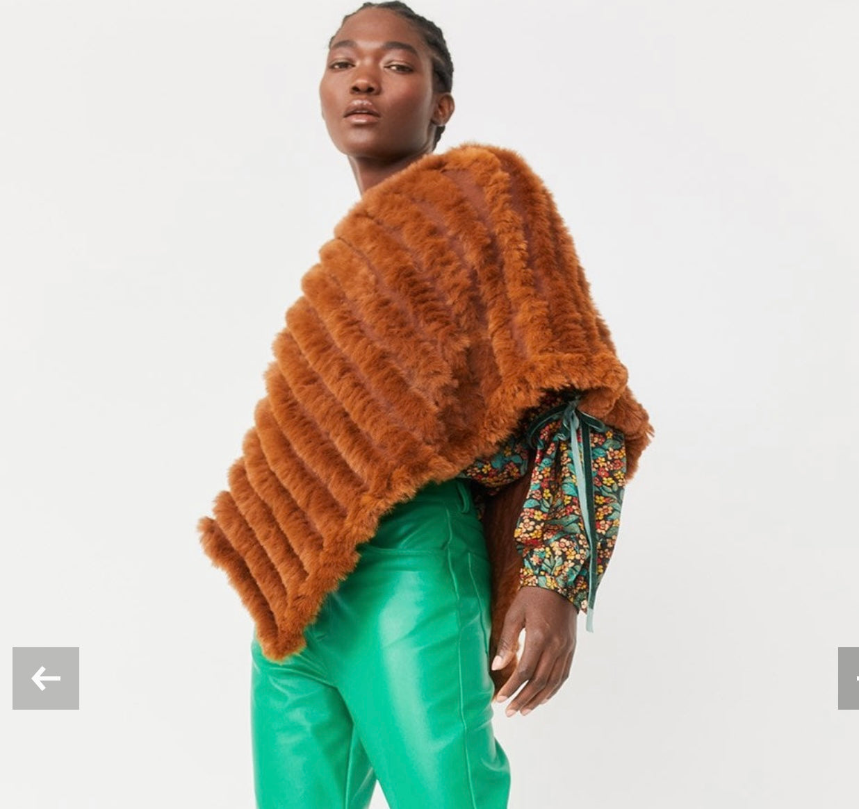 Milk Chocolate Fur Poncho