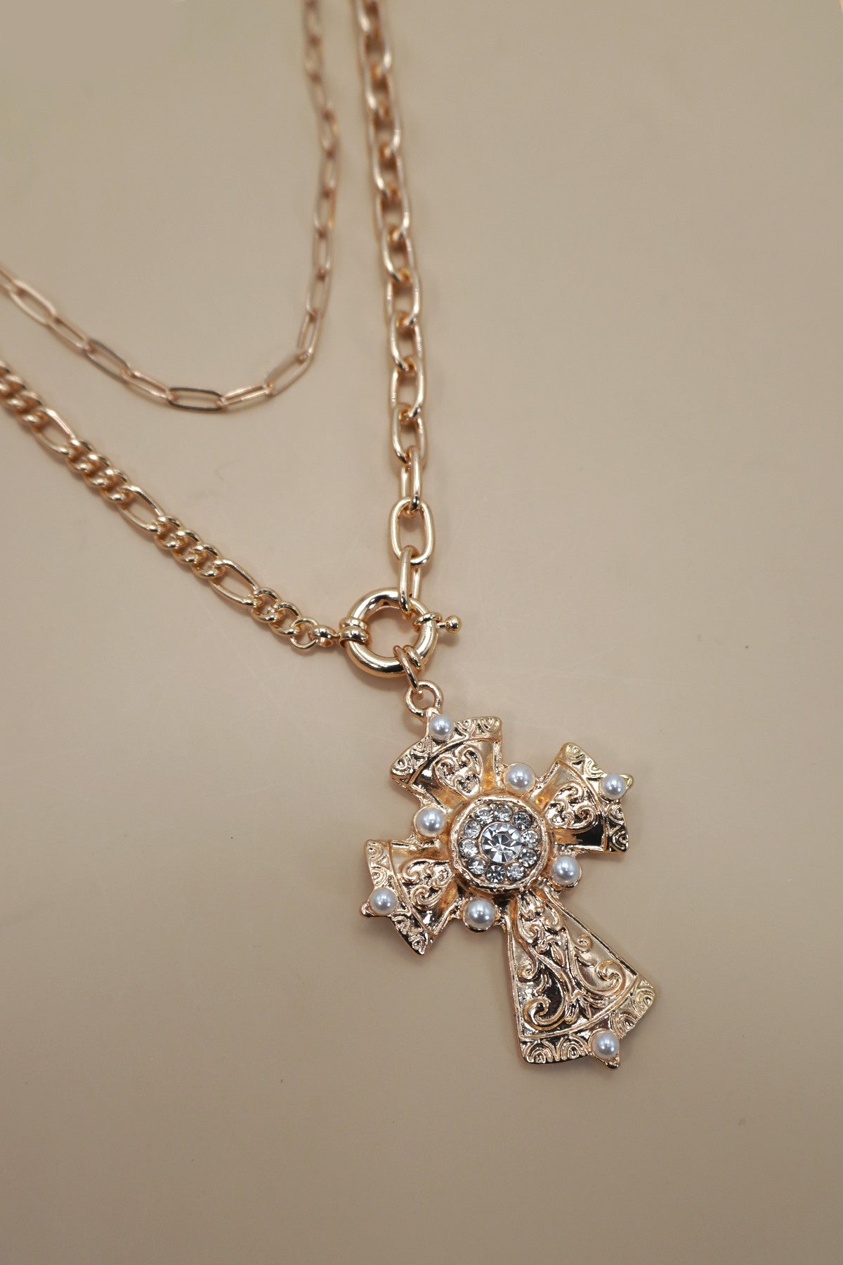 Cross Statement Necklace
