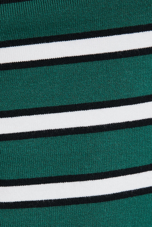 Green & White Tube Top