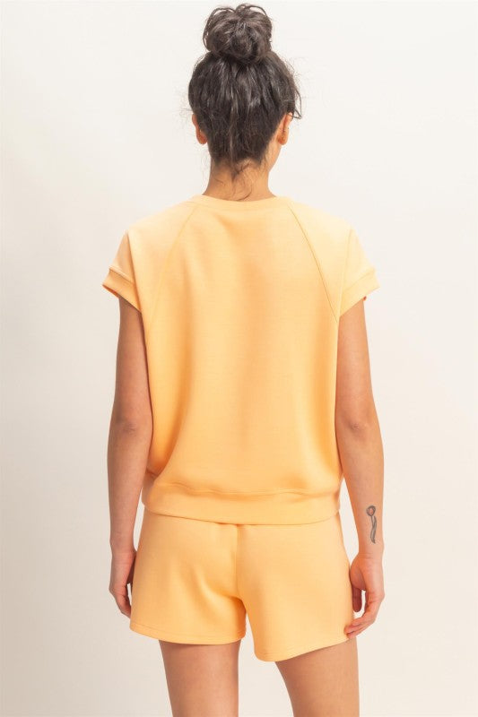Apricot Knit Shorts