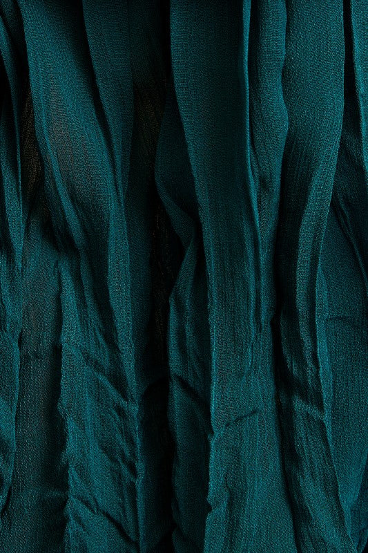 Chateau Green Ruffle Blouse