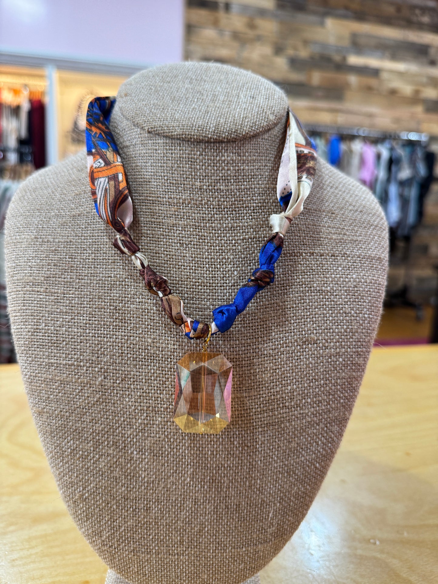 Royal Blue & Orange Twilly