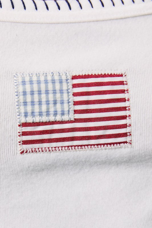Y2K USA Stitched Tank