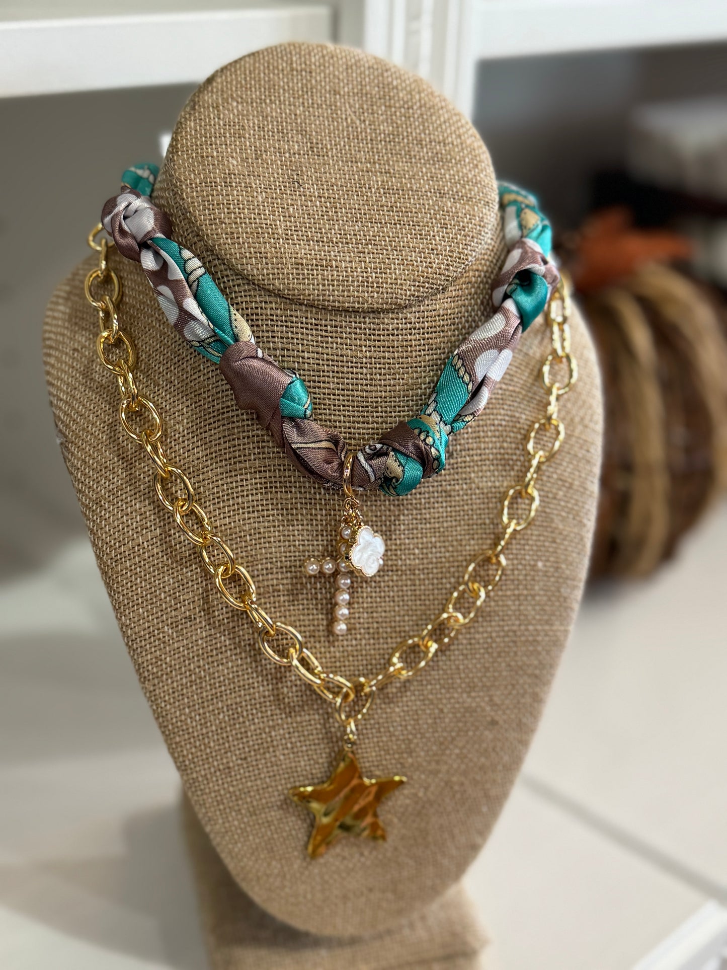 Turquoise Twilly Charm Necklace