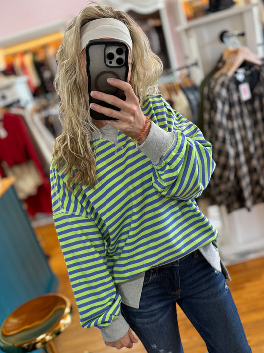 Witches Brew Stripe Crew Neck