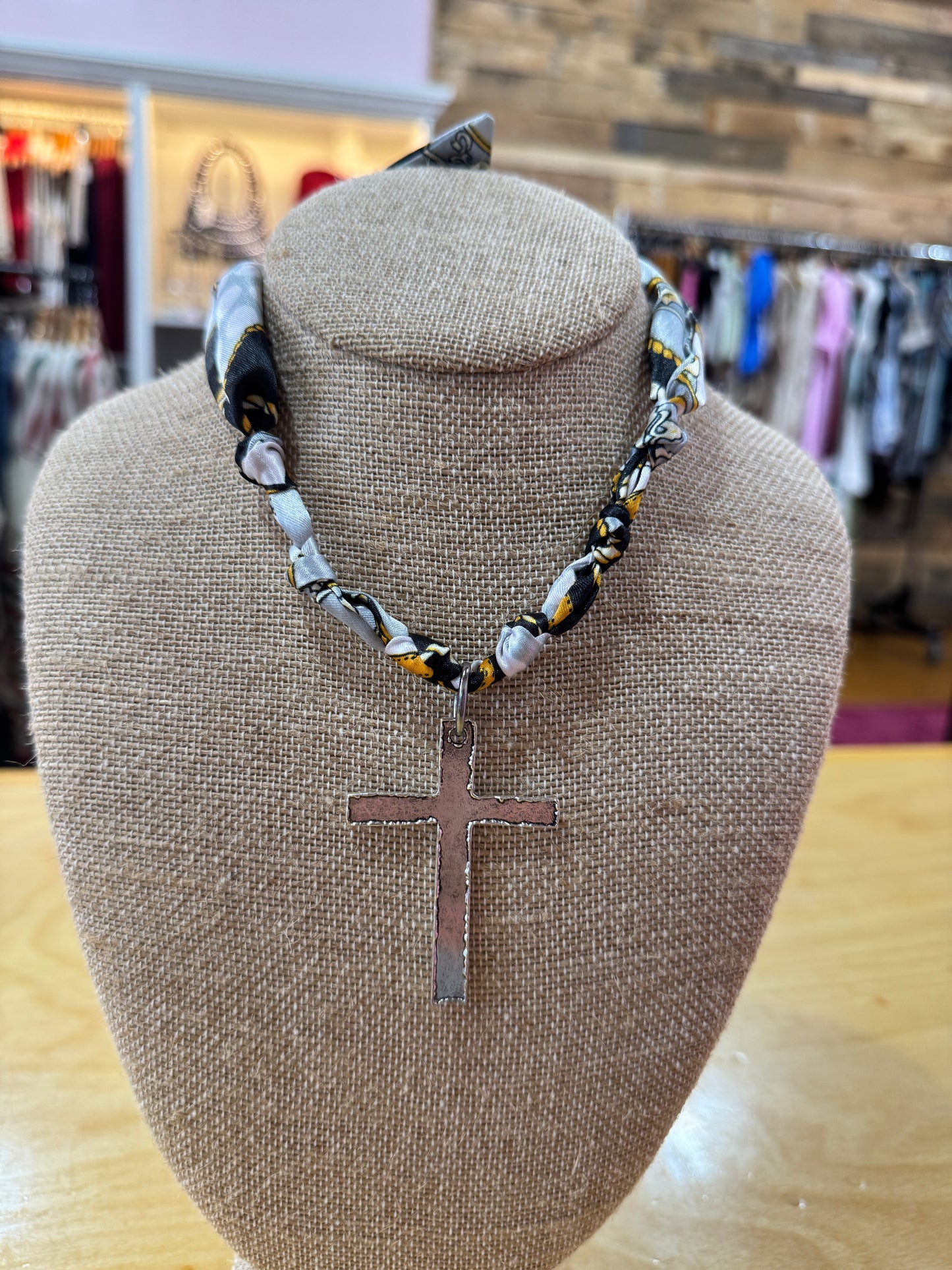 Silver & Black Twilly