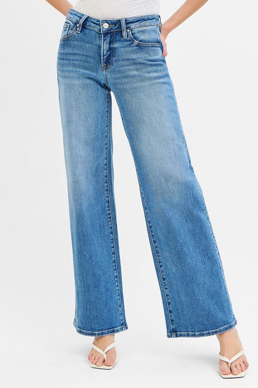 Haley Low Rise Wide Leg Denim