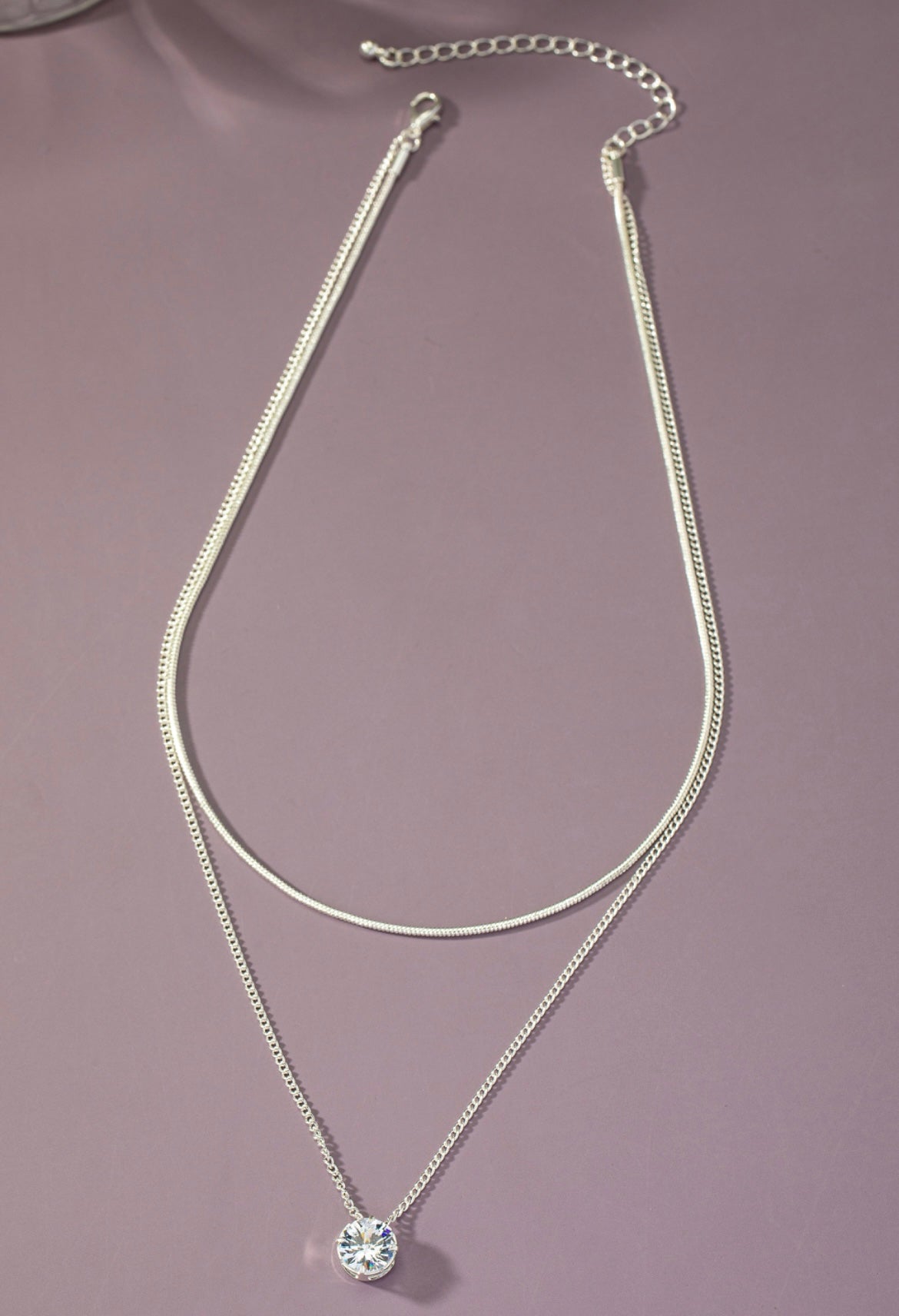 Layered Snake Chain Pendant