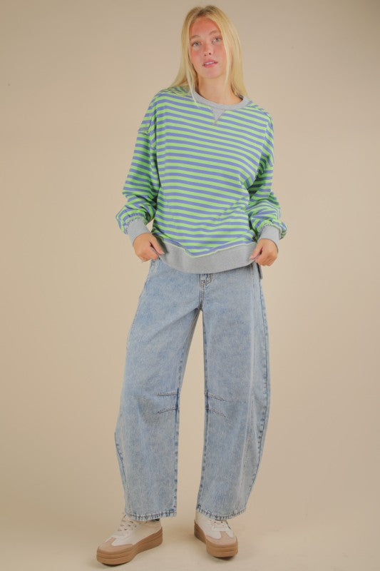 Witches Brew Stripe Crew Neck