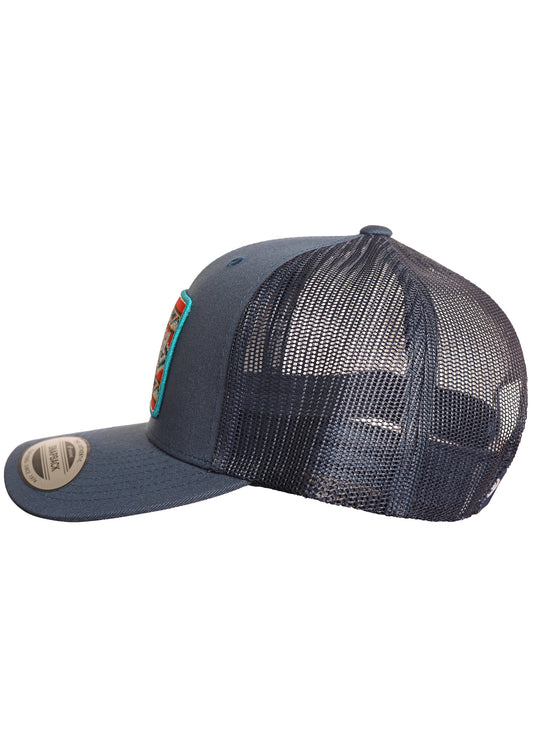 Navy Aztec Ball Cap