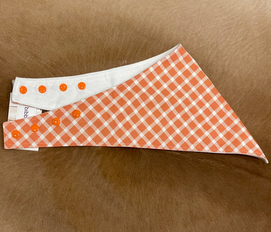 Orange Plaid Bandana