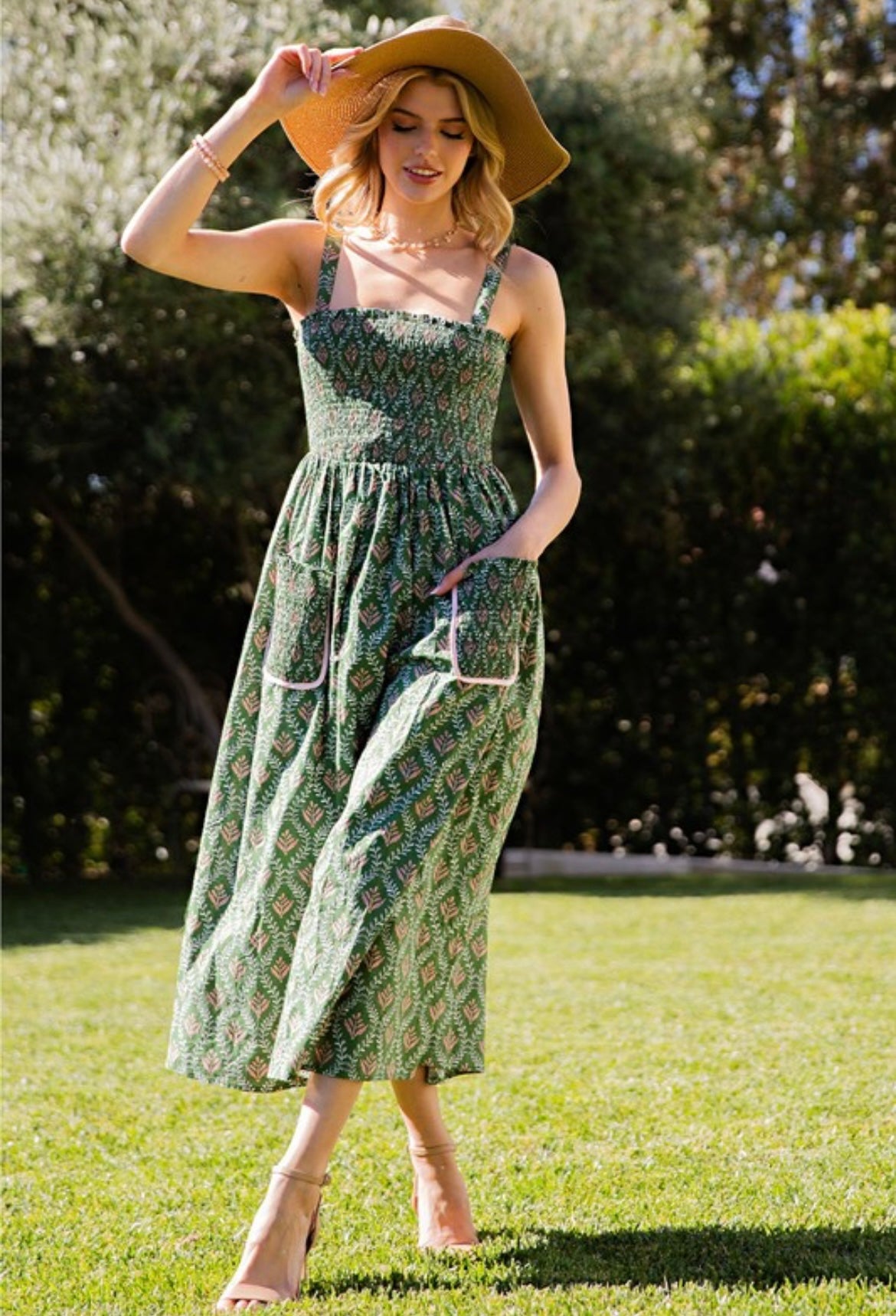 Green Tea Midi Dress