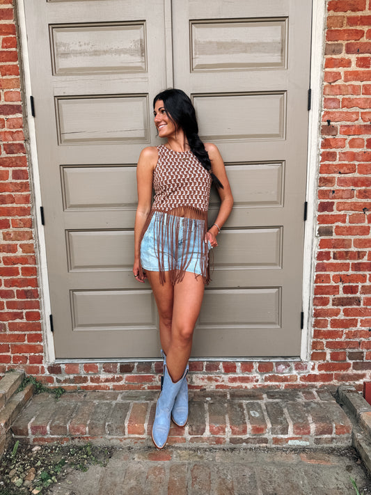 Boot Print Fringe Tank