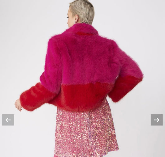 Rich In Love 2 Tone Fur Jacket