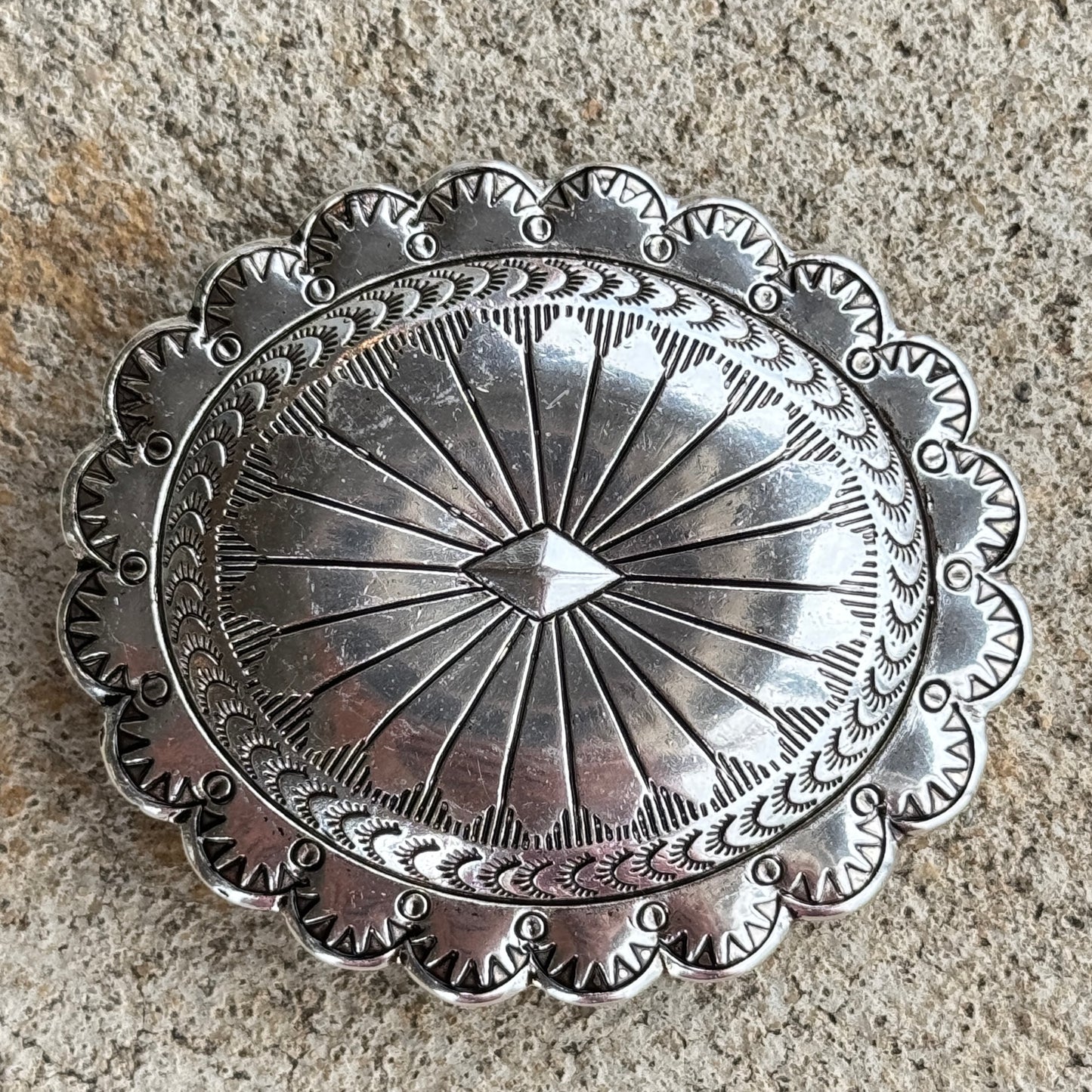 Silver Concho Buckle