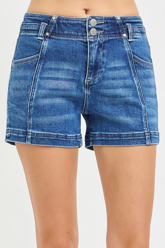Megan Medium Wash Denim Shorts