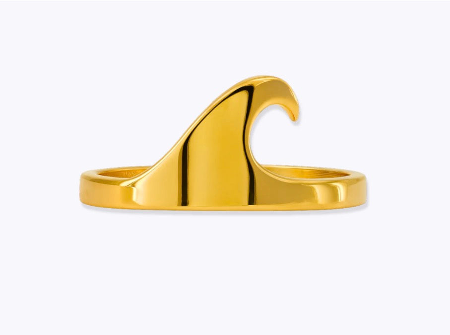 Gold Shorebreak Ring