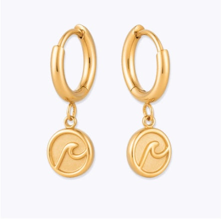 Wave Hoop Earring