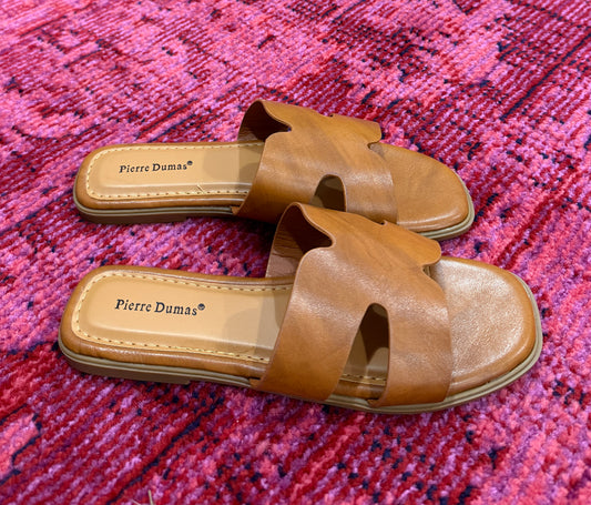 Camel Flat Sandal