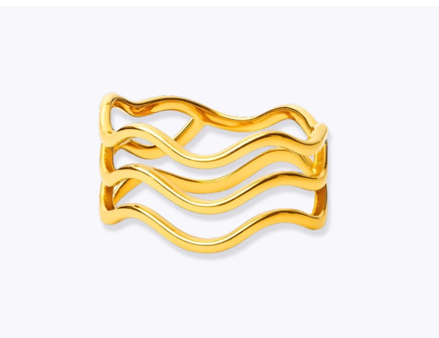 Gold Tide Ring