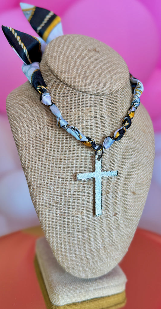 Silver & Black Twilly