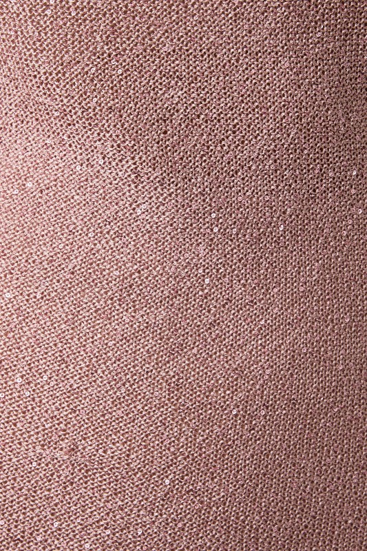 Shell Pink Sequin Maxi Dress