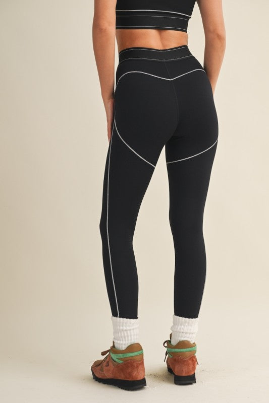 Black High Rise Contour Leggings PREORDER