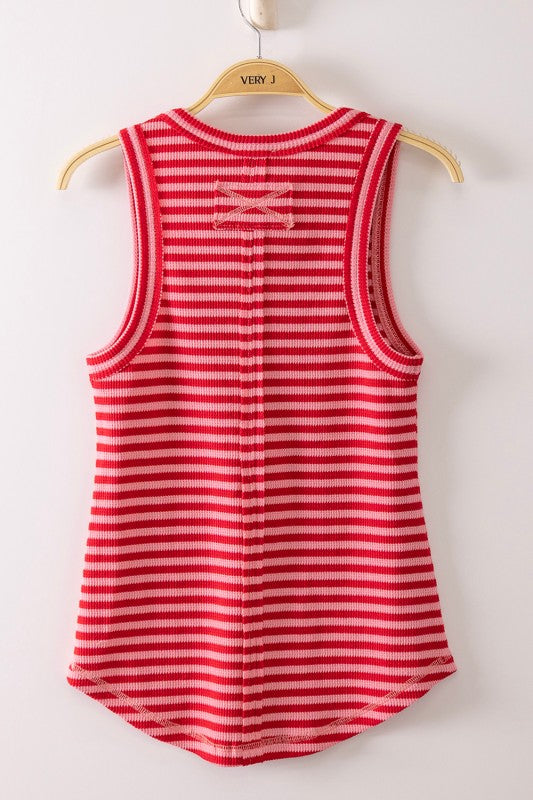 Watermelon Stripe Tank Top