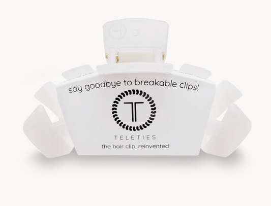 Teleties Coconut White Small Claw Clip