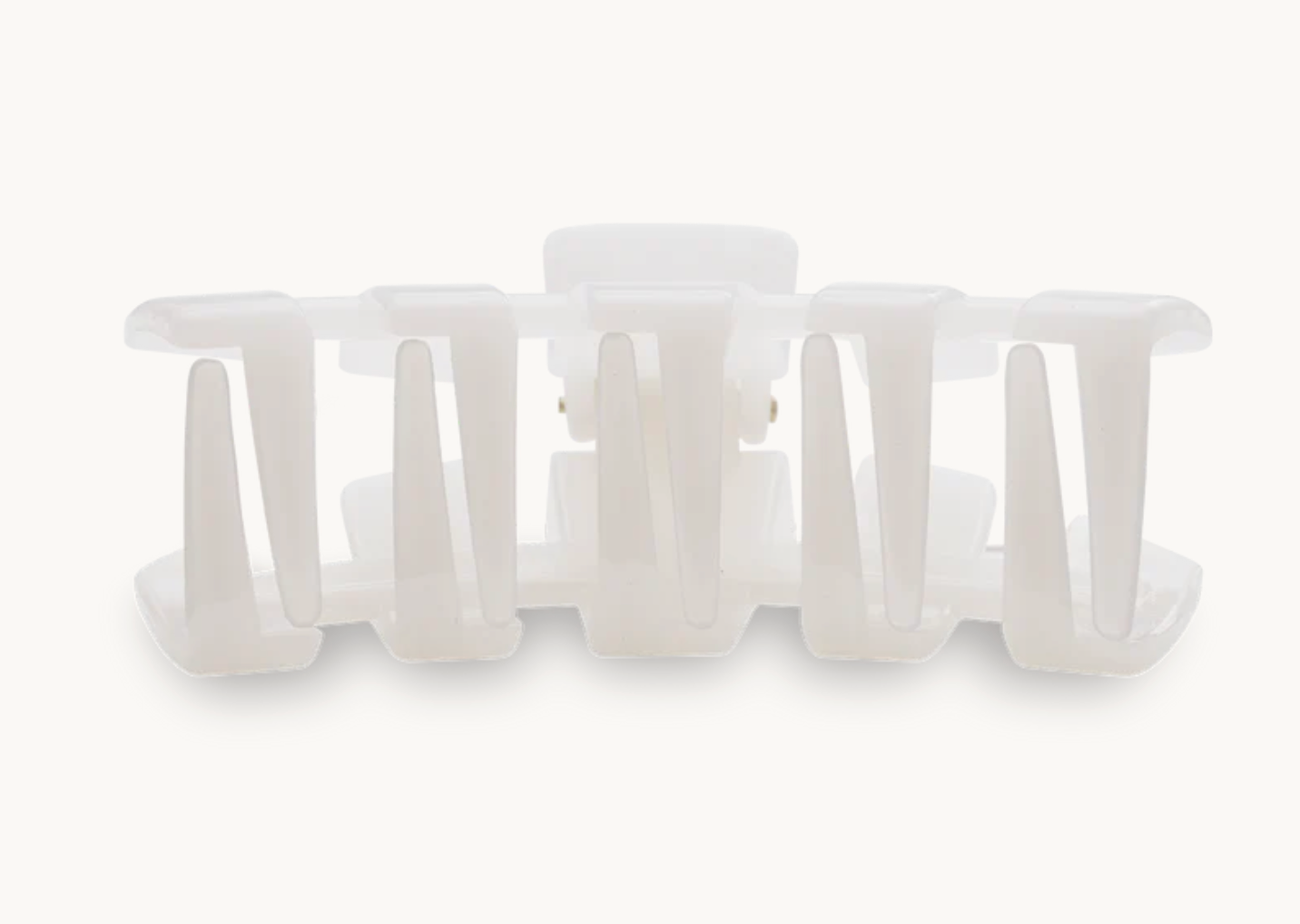 Teleties Coconut White Small Claw Clip