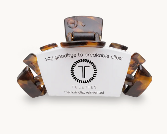Teleties Classic Tortoise Small Hair Clip
