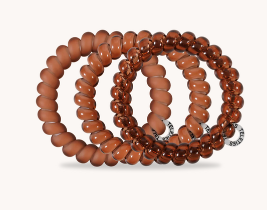 Teleties Mocha Mousse Large Hair Ties