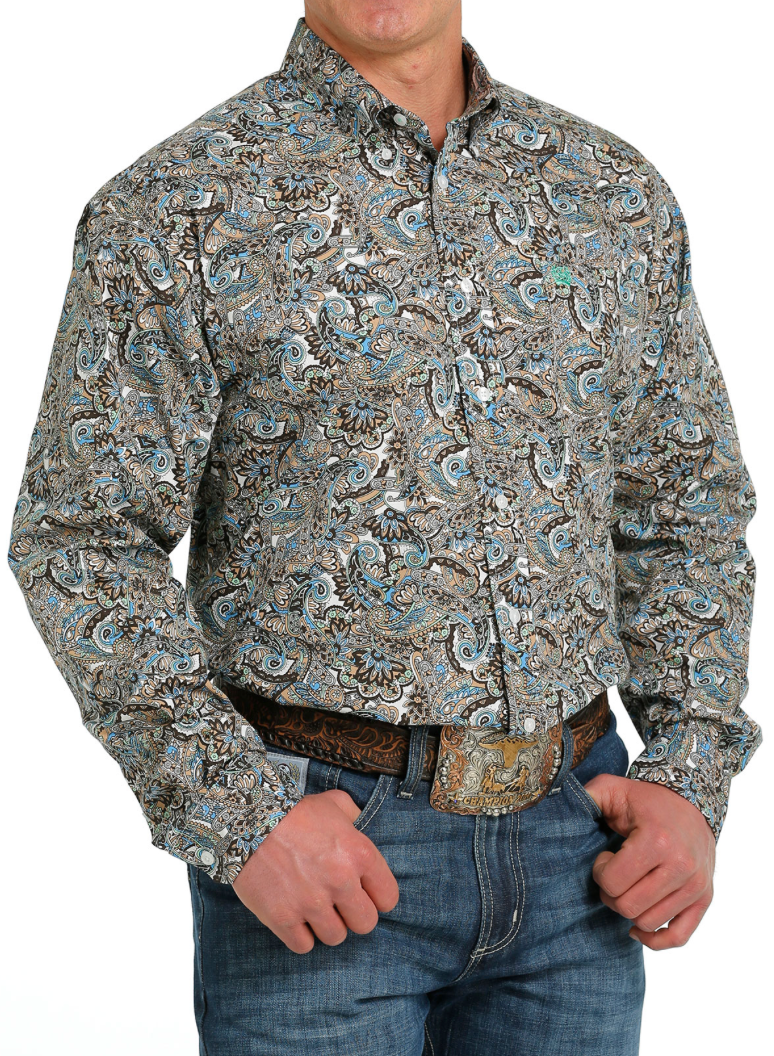 Cinch Seaside Paisley Button Down