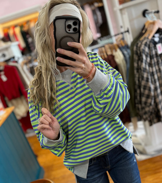 Witches Brew Stripe Crew Neck