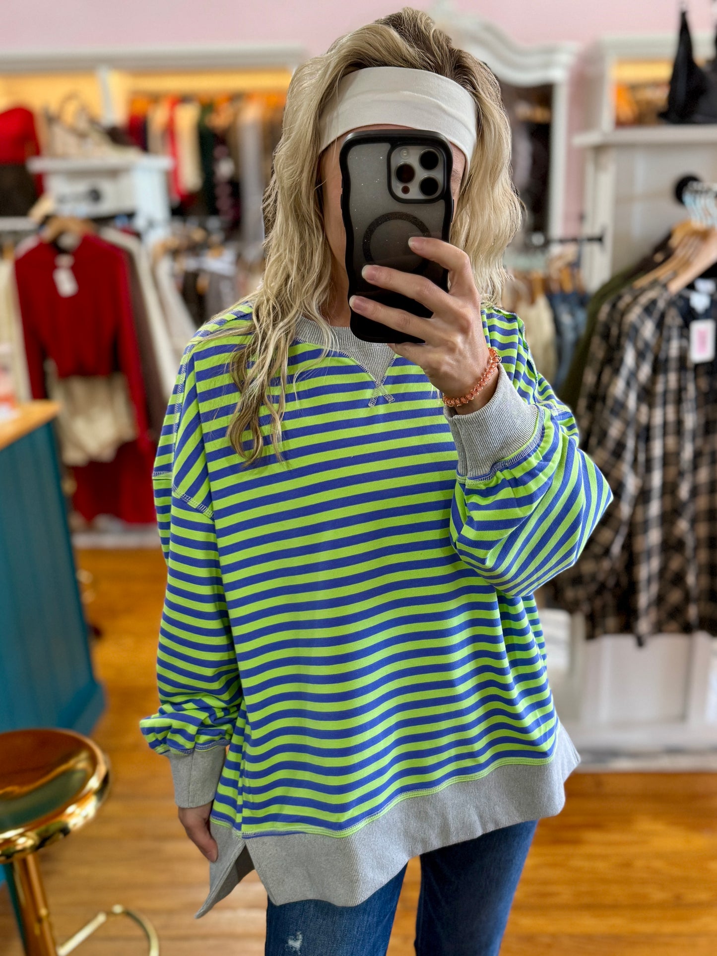 Witches Brew Stripe Crew Neck