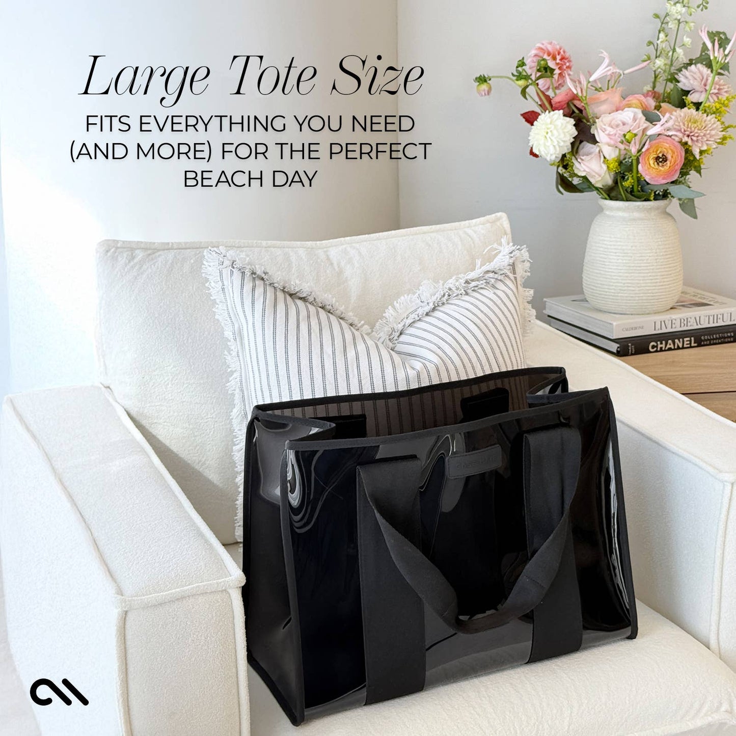 Case-Mate Midnight Black Jelly Tote