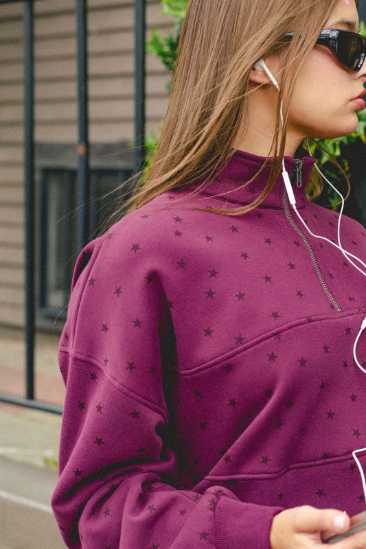 Cherry Cola Star Pullover