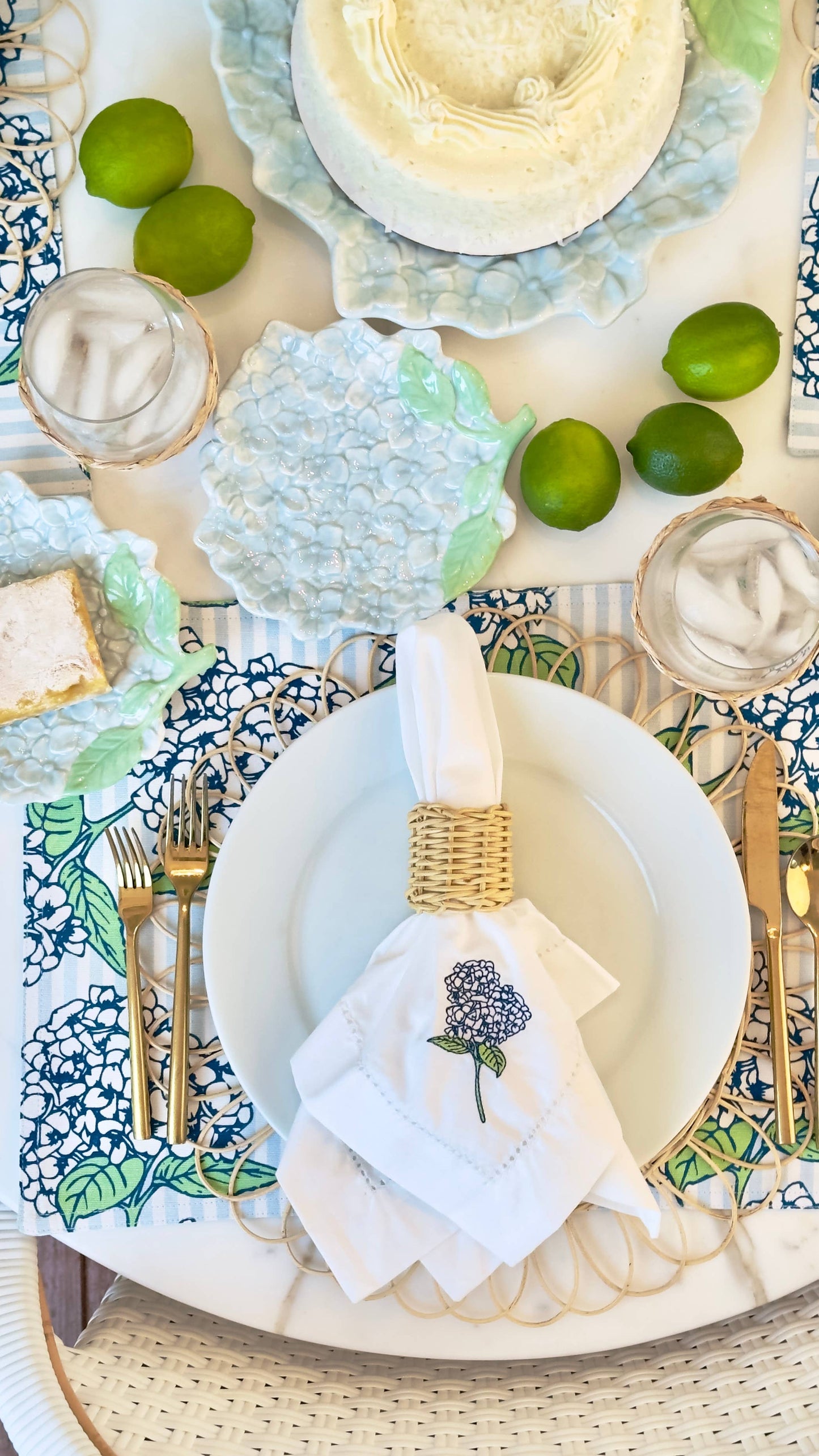 Natural Rattan Napkin Ring Set