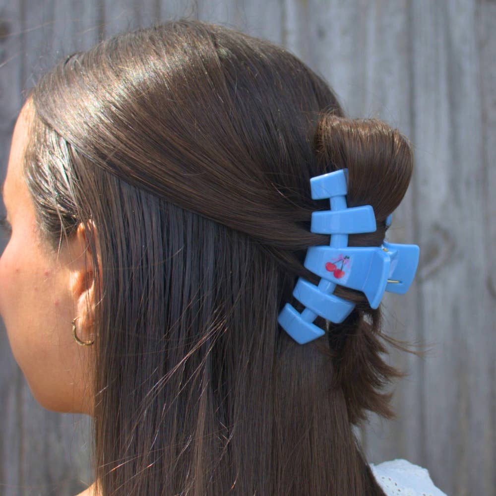 Classic | Basket of Cherries | Medium Hair Clip