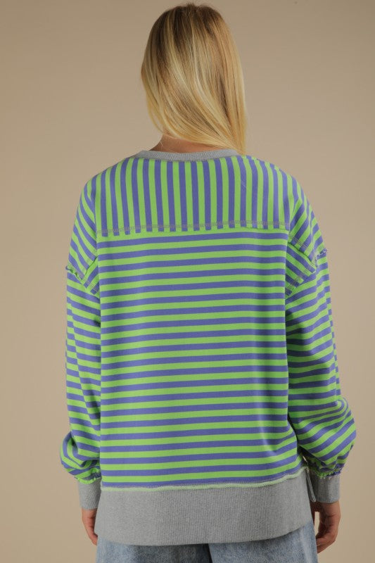 Witches Brew Stripe Crew Neck