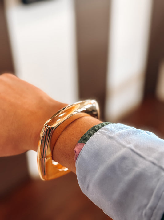 Gold Square Cuff
