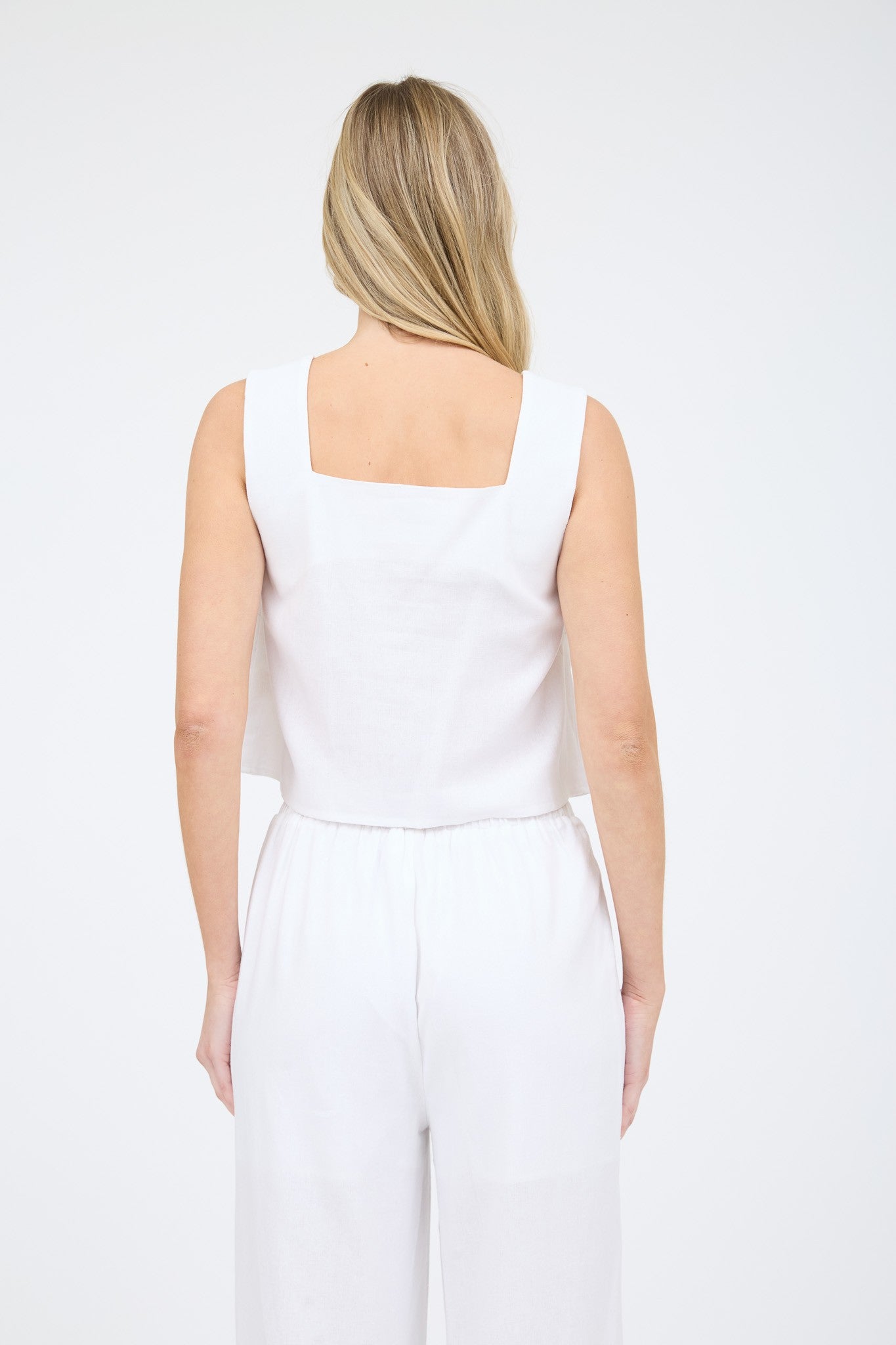 Off White Linen Pant
