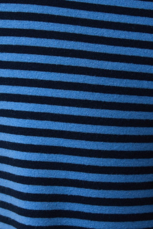 Navy & Blue Stripe Tube Top