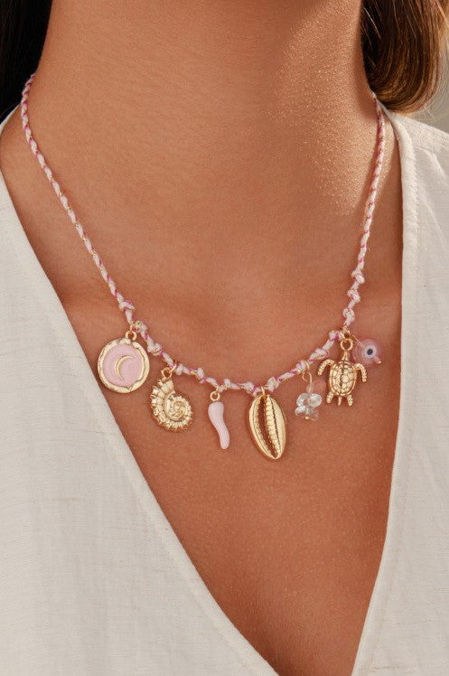 Mermaid Corded Charm Necklaces