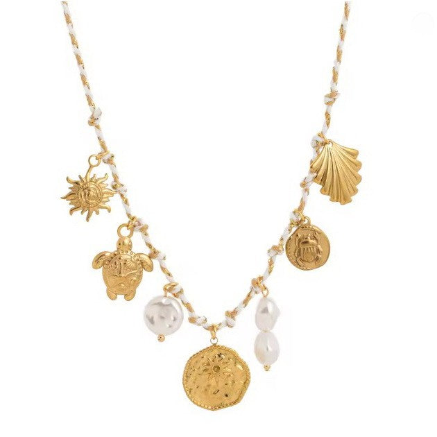 Mermaid Corded Charm Necklaces