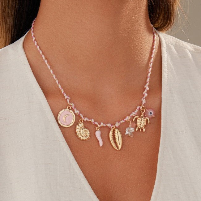Mermaid Corded Charm Necklaces