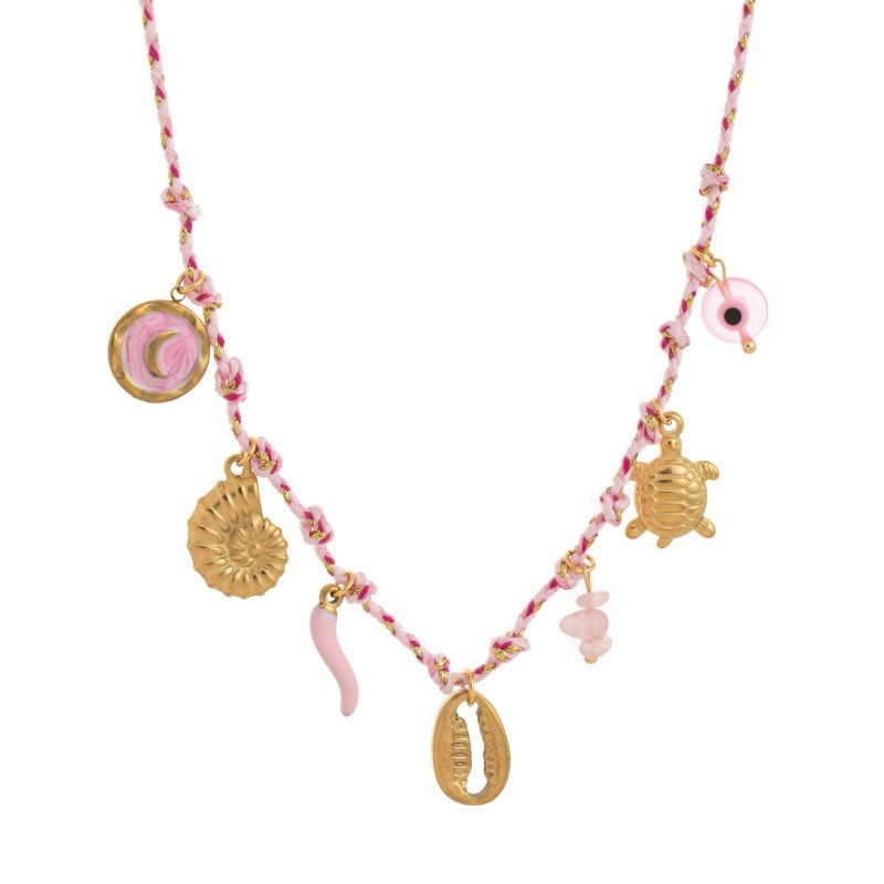 Mermaid Corded Charm Necklaces