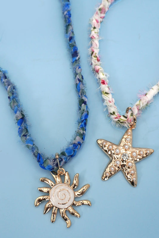 Coastal Charm Scarf Necklaces