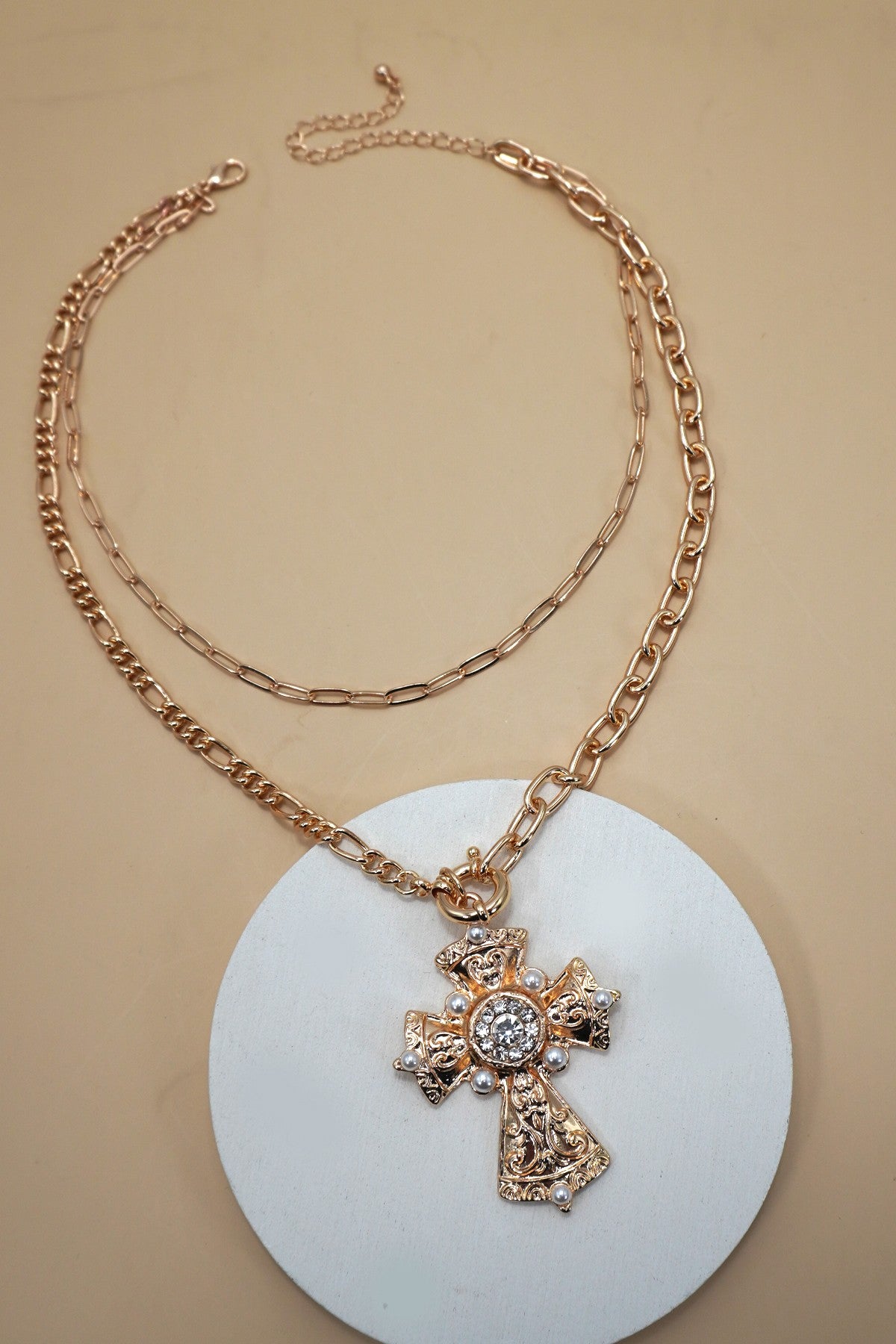 Cross Statement Necklace